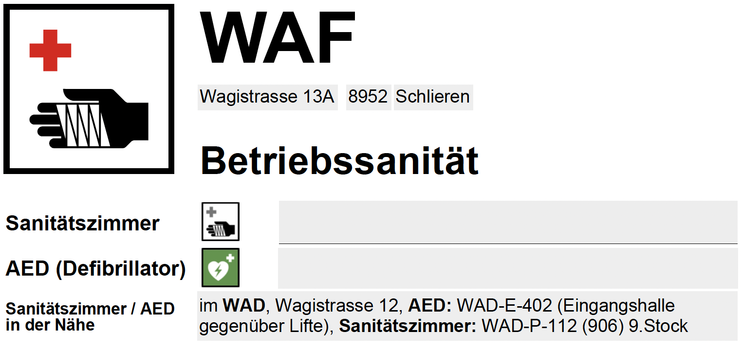 WAF Sanität